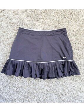 Slazenger Golf Skort Gray Pleated Athletic Style Pickleball S EUC